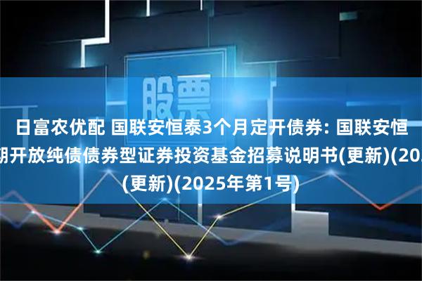 日富农优配 国联安恒泰3个月定开债券: 国联安恒泰3个月定期开放纯债债券型证券投资基金招募说明书(更新)(2025年第1号)